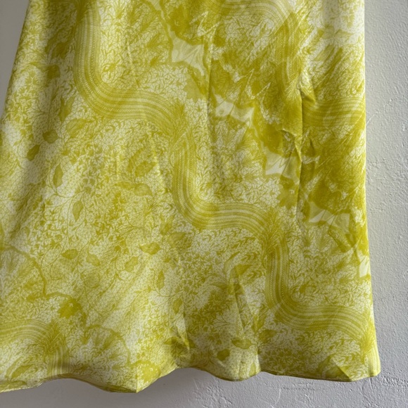 All Saints Bryony Estrella Midi Slip Dress Zest Yellow Bias Cut Sleeveless - Picture 6 of 15